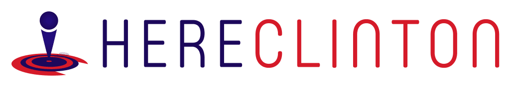 HERE CLINTON LOGO
