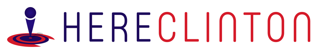 HERE CLINTON LOGO