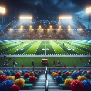 "Action-packed Football Field"