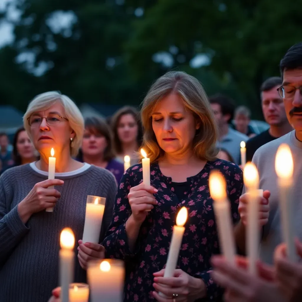 Vigil for MyAngel Walker in Clinton SC