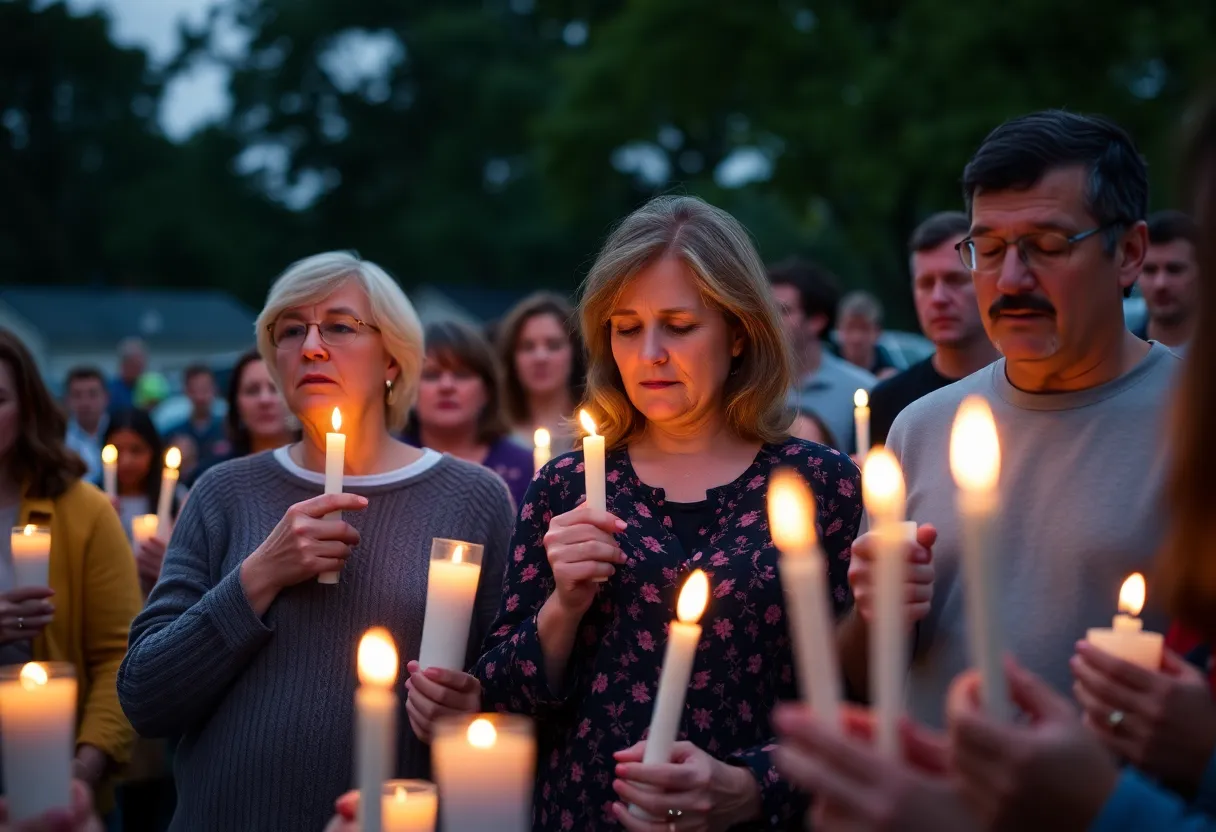 Vigil for MyAngel Walker in Clinton SC