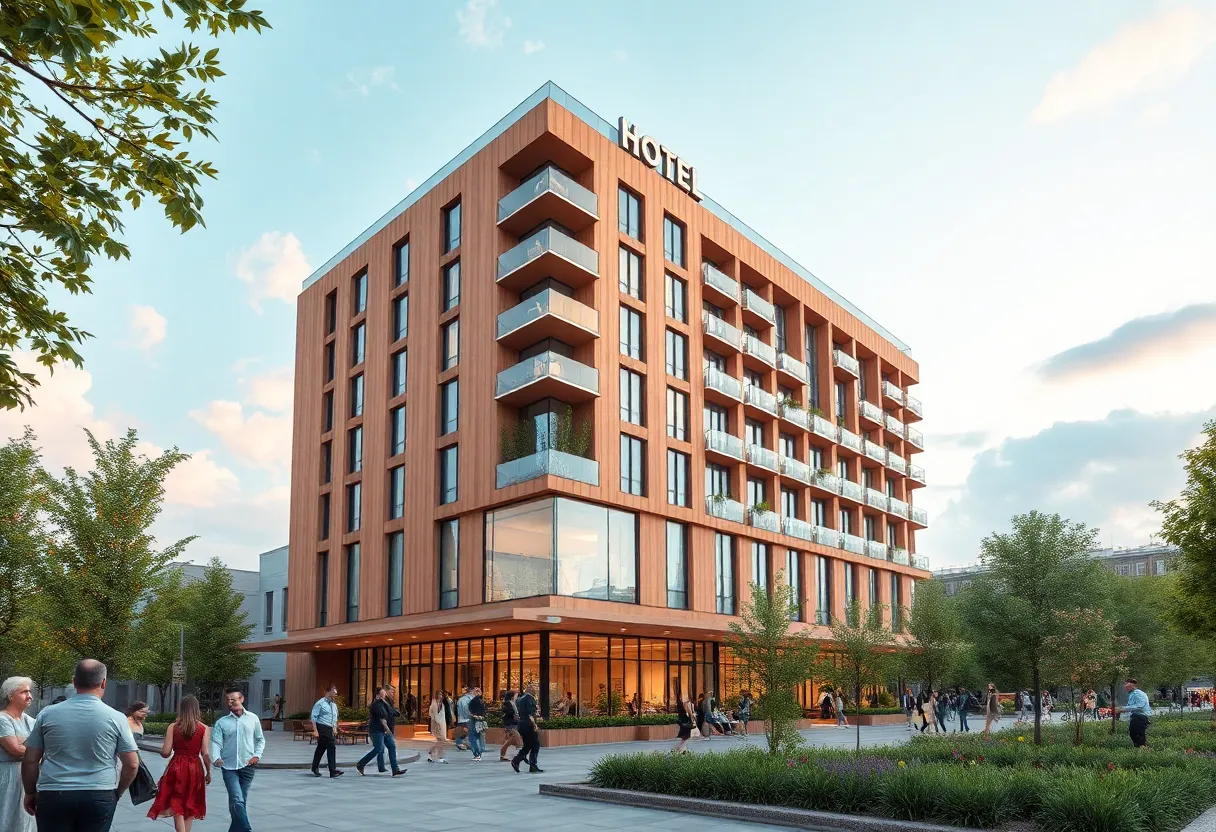 Conceptual image of a new hotel in Fountain Inn