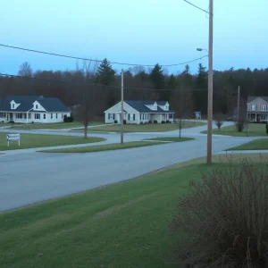 Quiet street in Greenwood County following recent tragedy