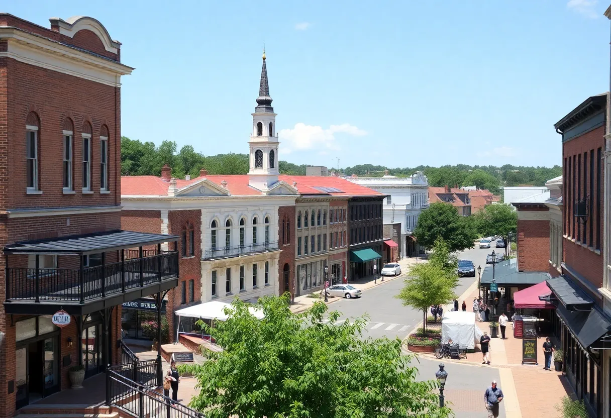 View of Newberry, South Carolina showcasing its historic charm and vibrant community.