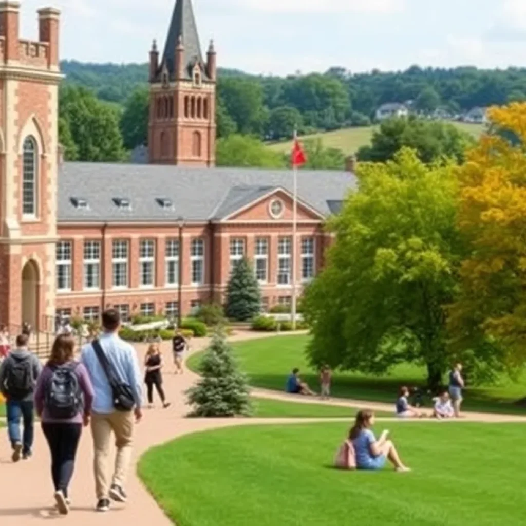 Students celebrating academic achievements at Presbyterian College