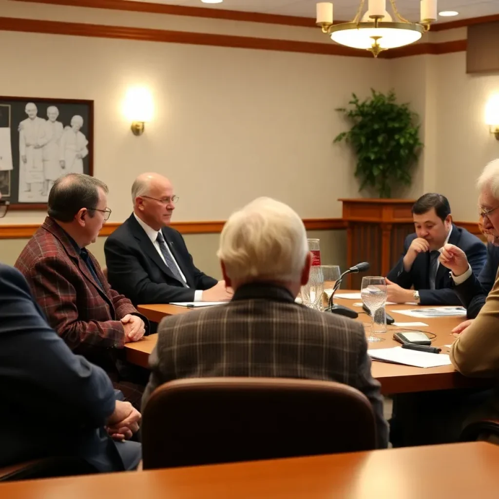 Laurens County Council members discussing community issues