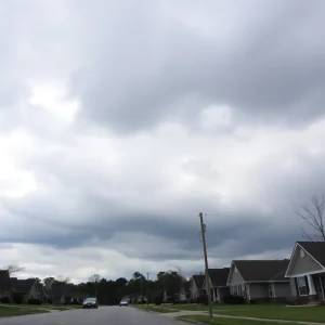A peaceful neighborhood scene in Spartanburg County, reflecting the somber mood of recent events.