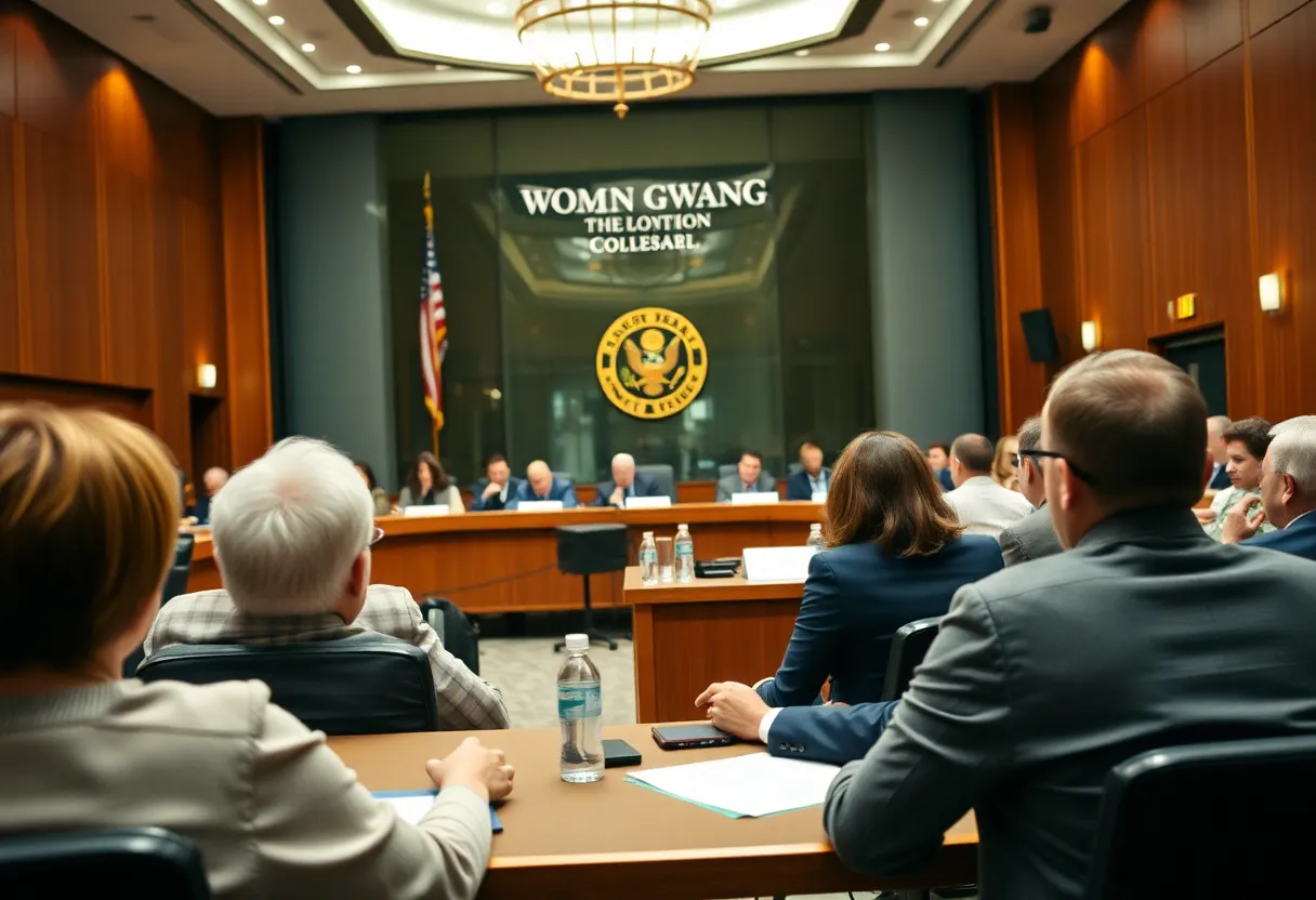 City council members discussing city matters