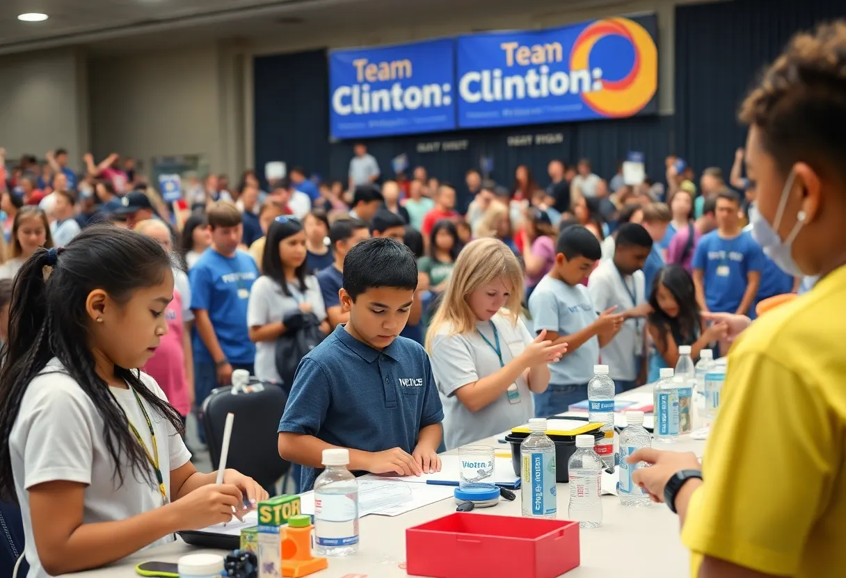 Students from Clinton at the Science Olympiad