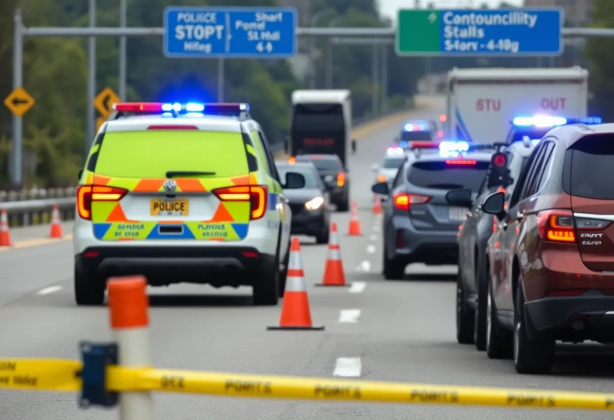 I-85 Bomb Threat Traffic Disruption