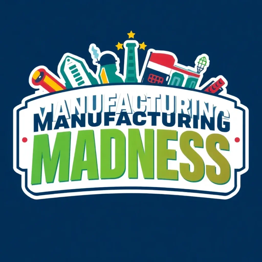 Logo of Manufacturing Madness contest in South Carolina.