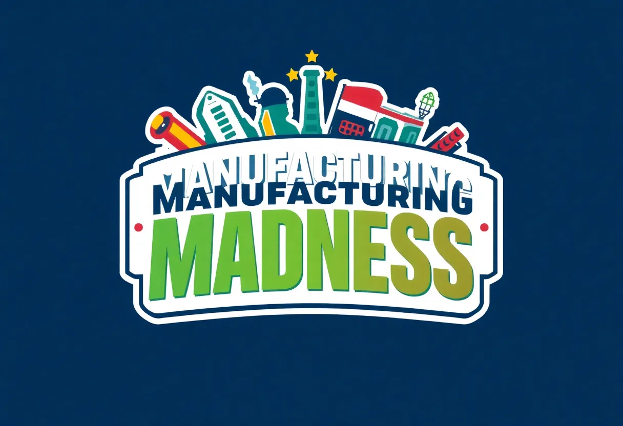 Logo of Manufacturing Madness contest in South Carolina.