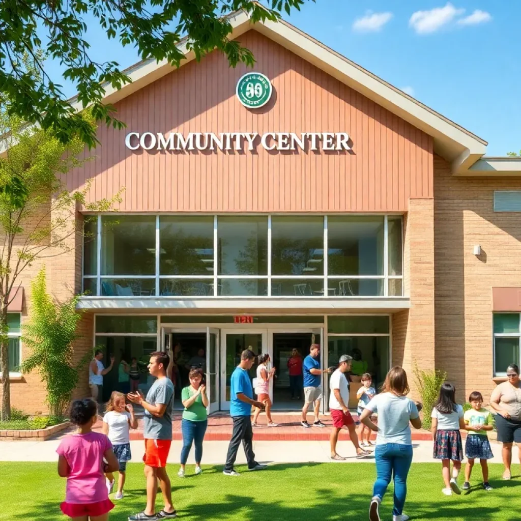 Residents participating in community activities at the Clinton Community Center