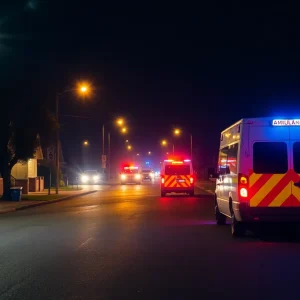 Police and emergency responders at the scene of a shooting in Clinton SC