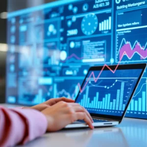 Visual representation of data-driven marketing analytics.