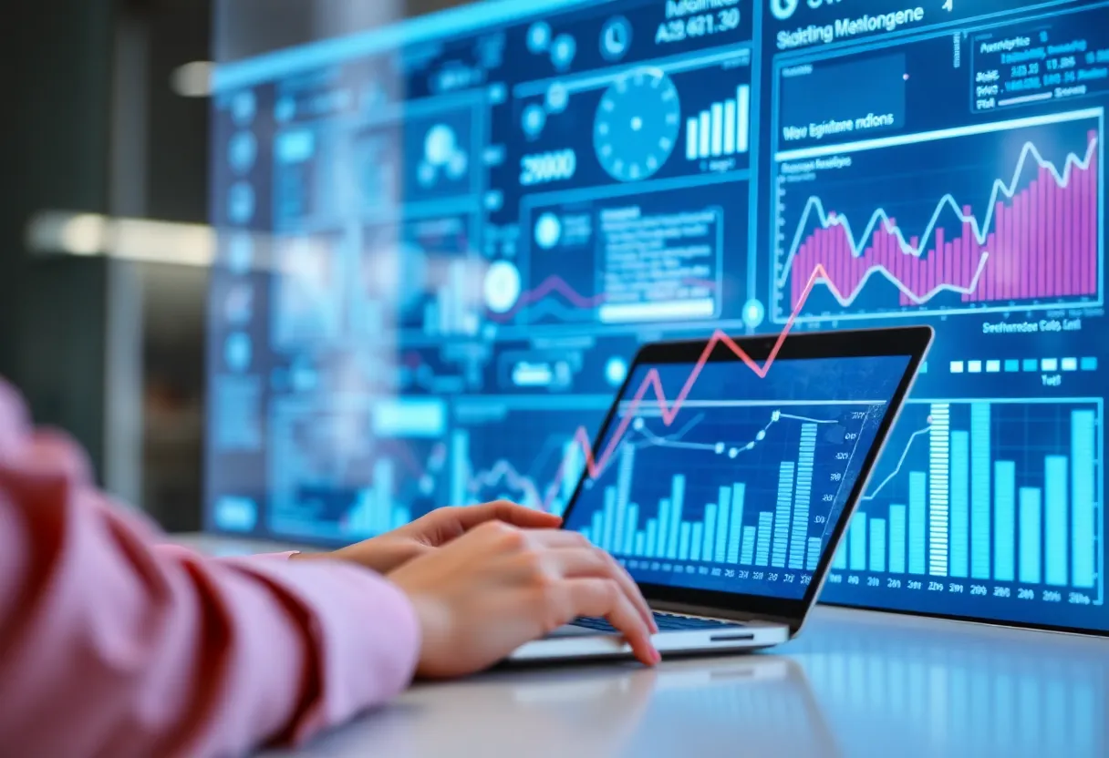 Visual representation of data-driven marketing analytics.