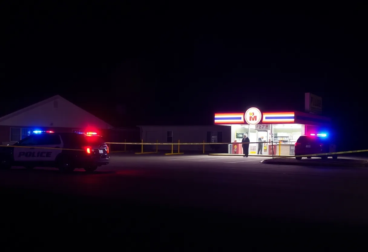 Police responding to a shooting incident at Enoree Mart