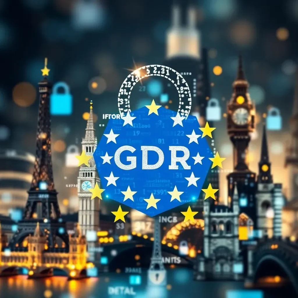 Visualization of GDPR enforcement in Europe