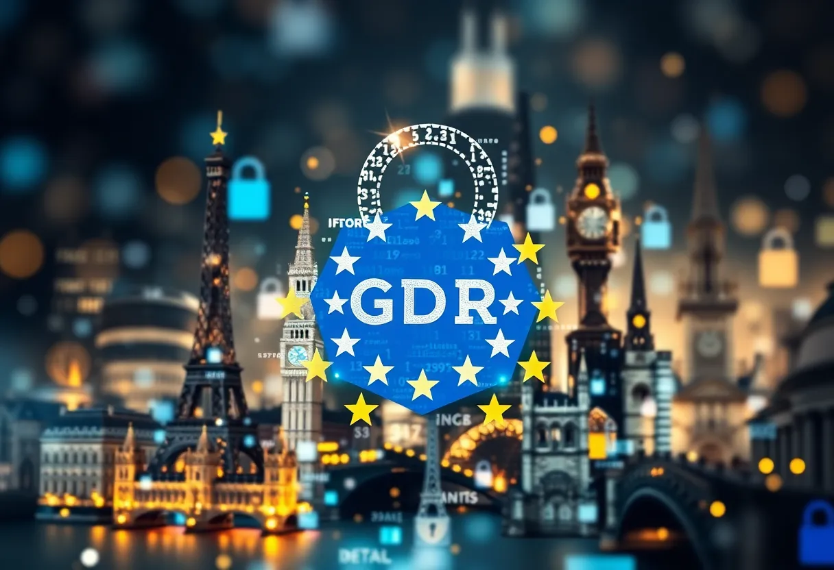 Visualization of GDPR enforcement in Europe