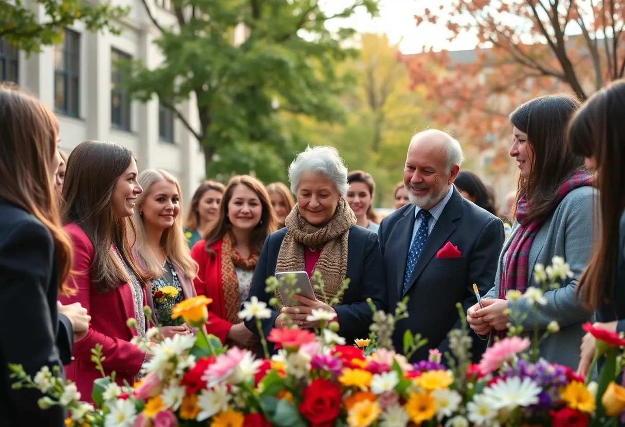 Memorial tribute honoring Dr. Scherrens at Newberry College