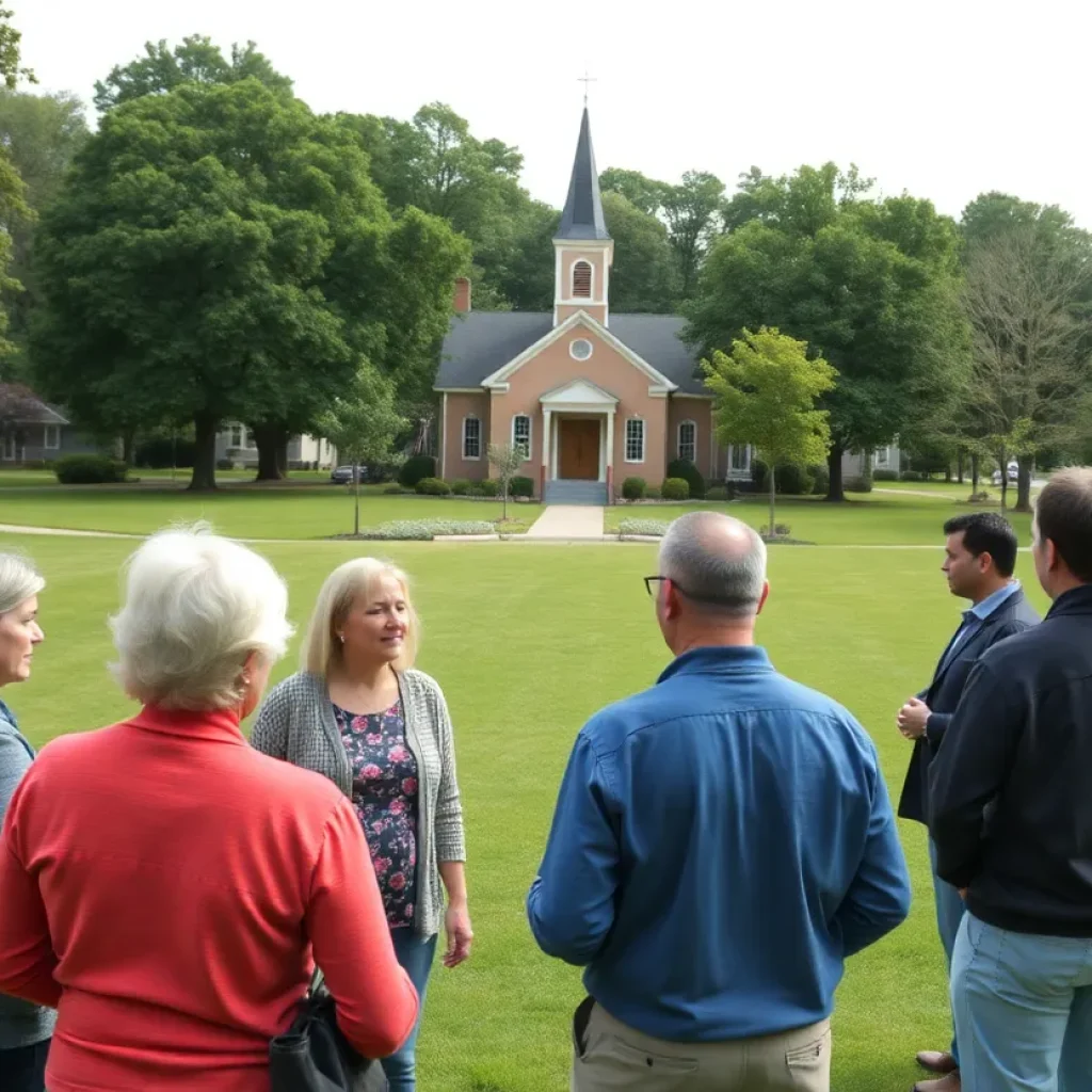 Residents of Newberry discussing community safety
