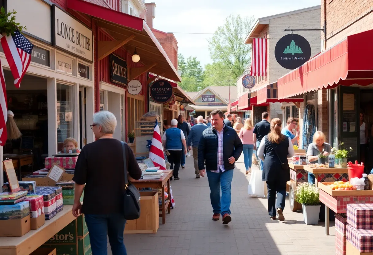 Local businesses and shoppers in Laurens County