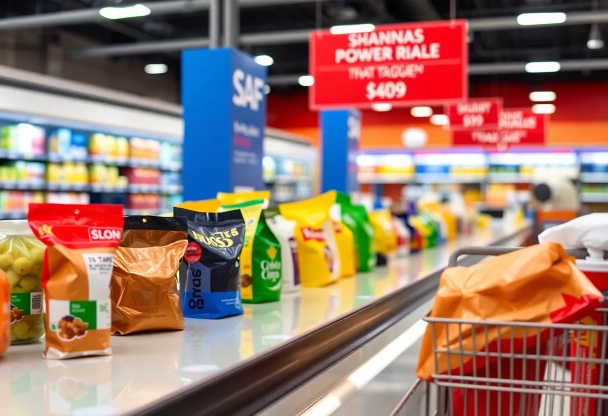 Conceptual image depicting rising prices due to tariffs