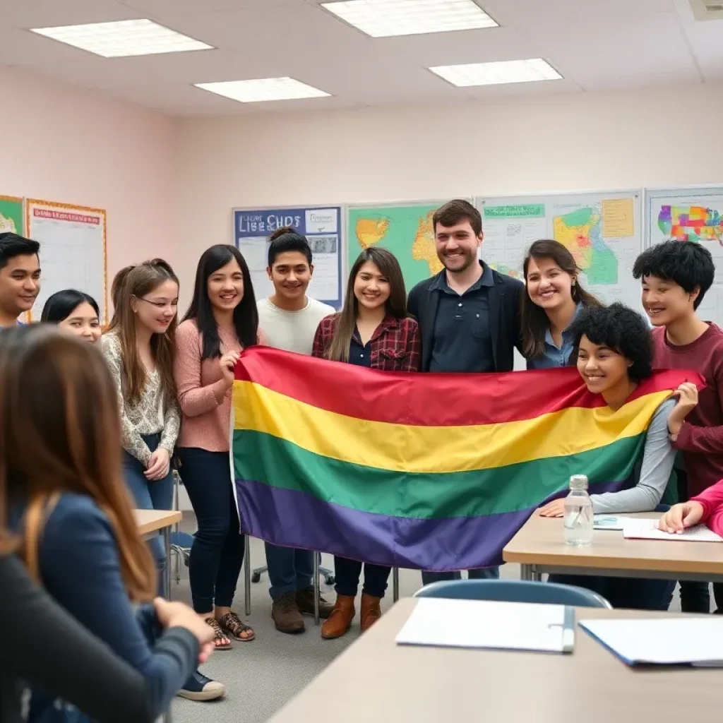 Students and educators promoting inclusivity in Clinton Central School District