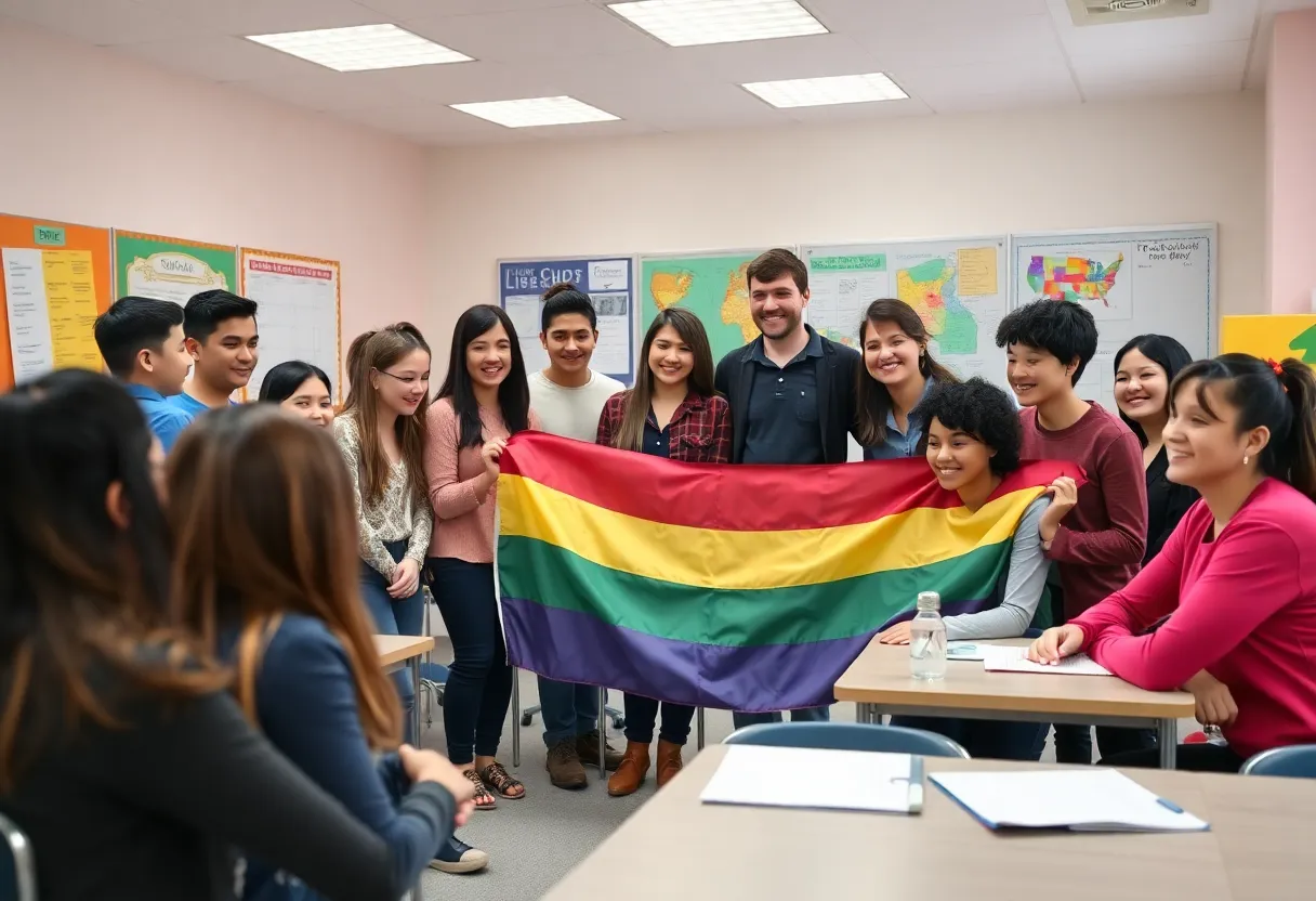 Students and educators promoting inclusivity in Clinton Central School District