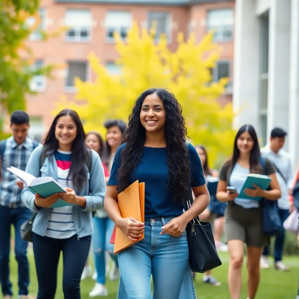 Diverse students participating in academic activities at Clinton College.