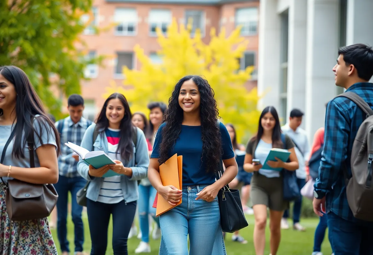 Diverse students participating in academic activities at Clinton College.