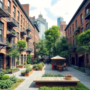 Artistic depiction of urban redevelopment in Greenville County, SC