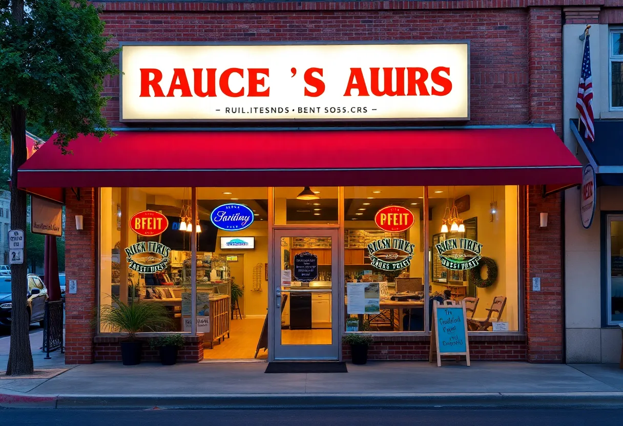 Storefront of a local business in Clinton, SC