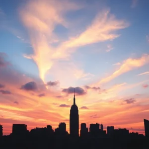 Sunset over Manhattan skyline symbolizing legacy