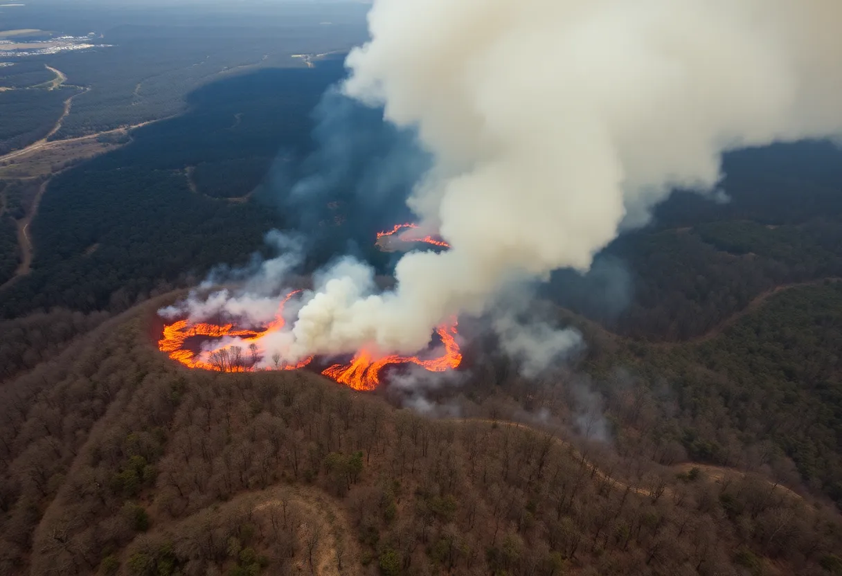 Wildfire in South Carolina