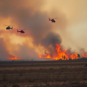 Wildfire in South Carolina