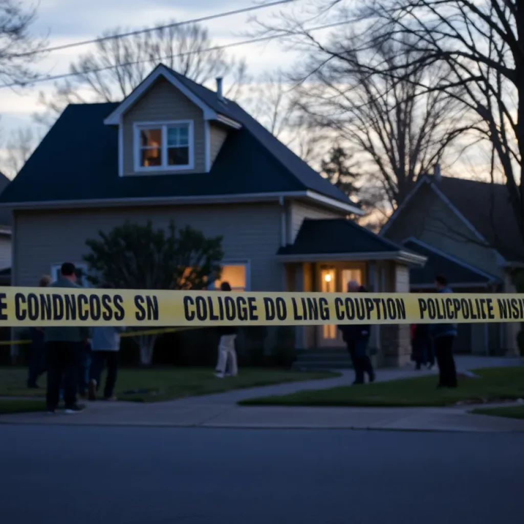 Police conducting a murder investigation in Clinton