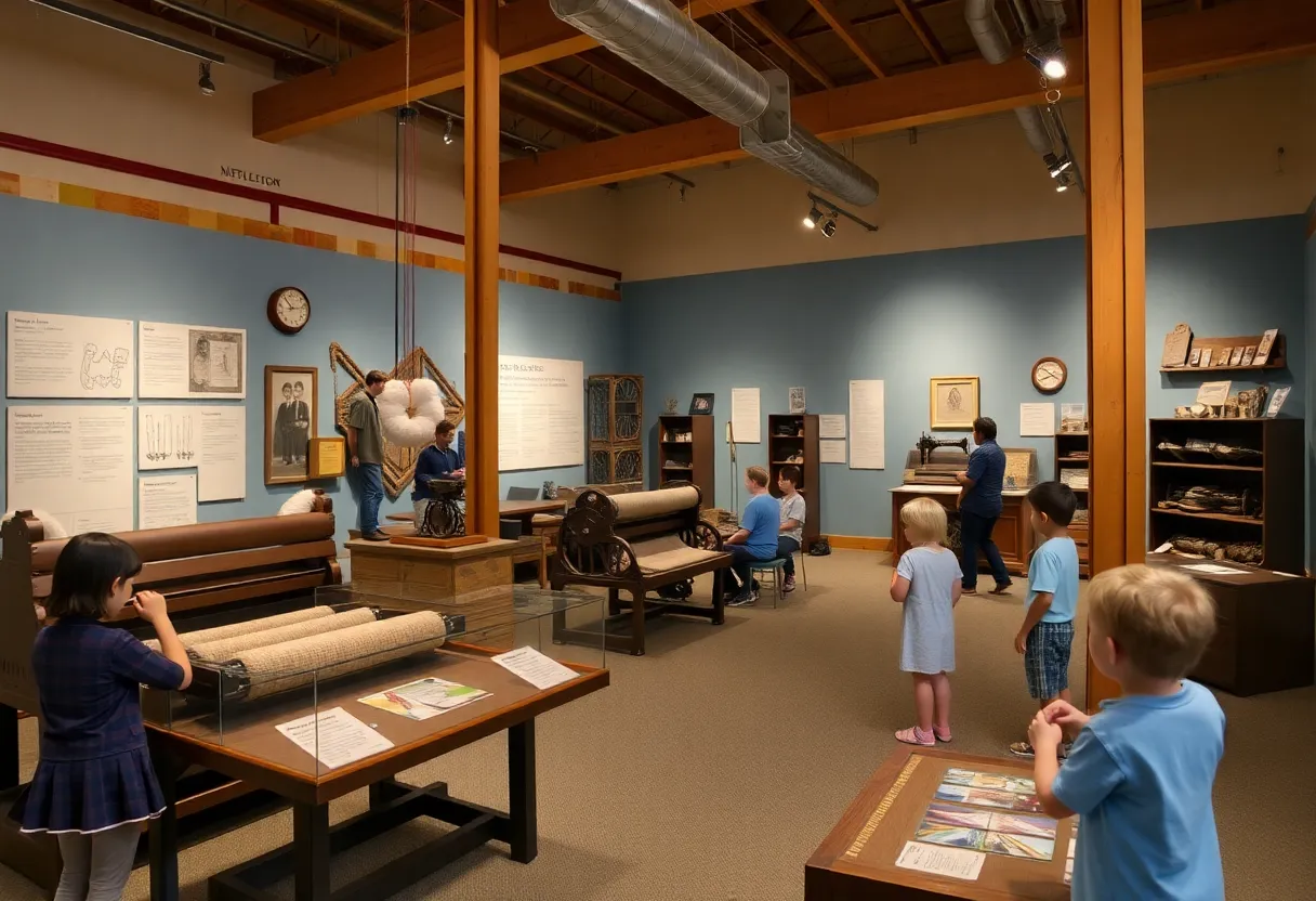 Exhibit on cotton mill heritage at Laurens County Museum