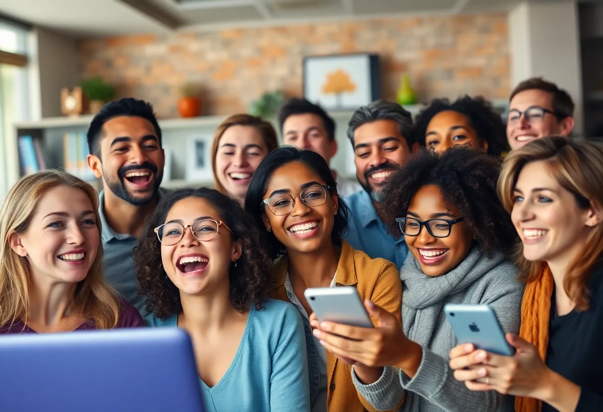Diverse individuals showcasing emotions related to marketing concepts.