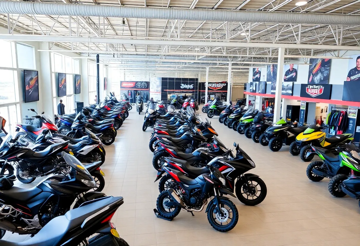 Exterior view of Foothills Motorsports showcasing various powersports vehicles
