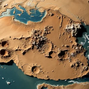 Satellite image showing damage at Iran’s nuclear facilities