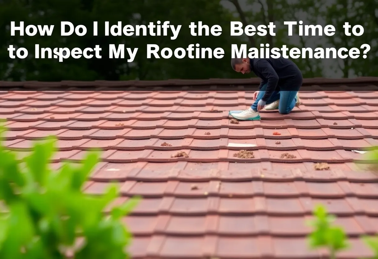 How Do I Identify the Best Time to Inspect My Roof for Routine Maintenance?