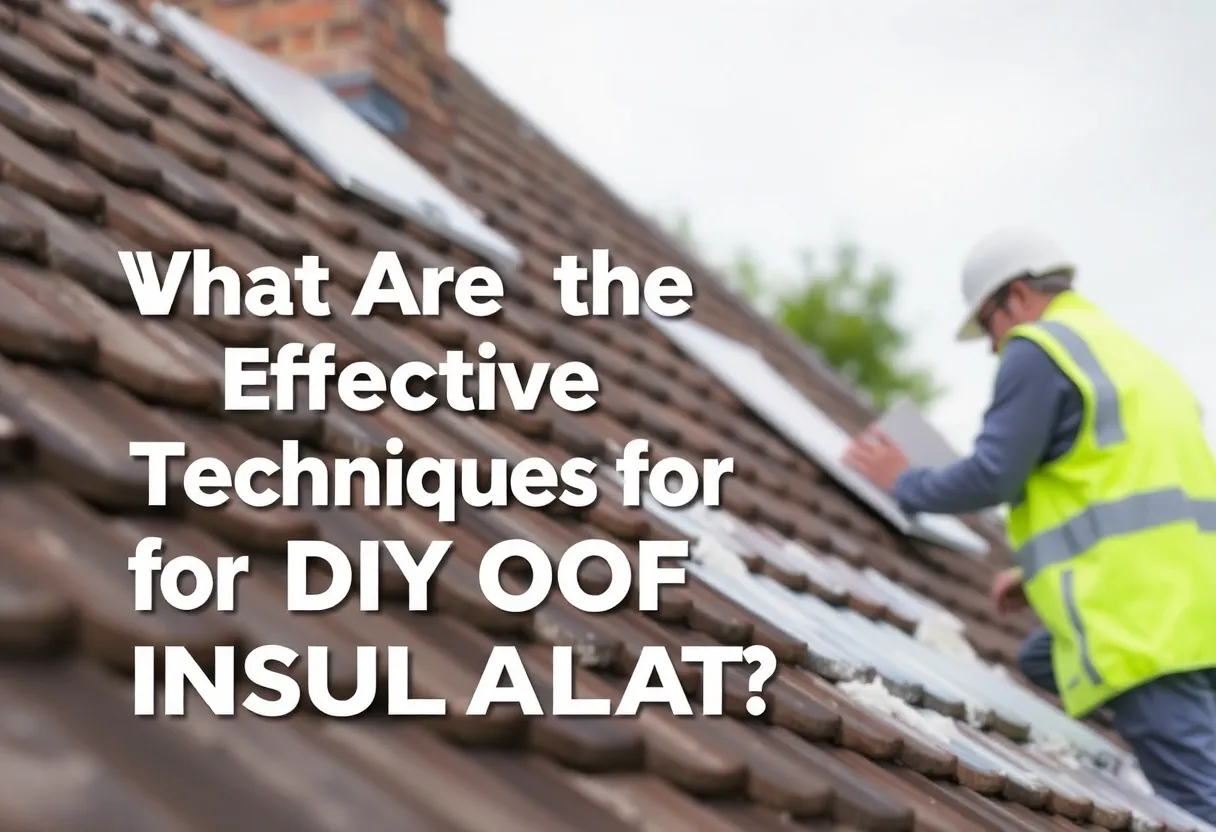 What Are the Most Effective Techniques for DIY Roof Insulation?