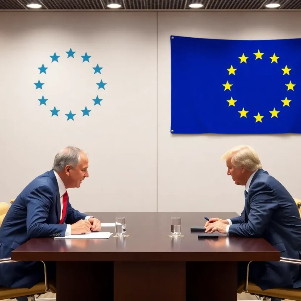 EU and US officials discussing trade relations