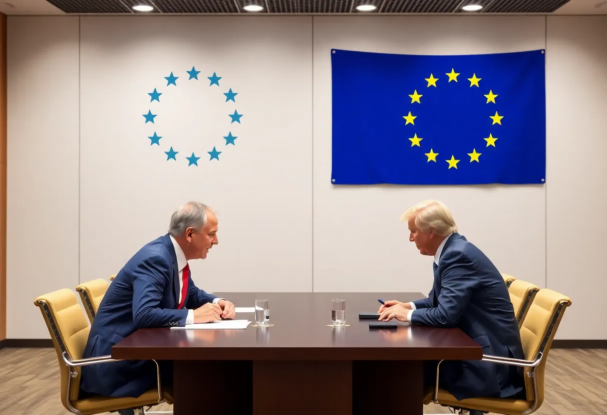 EU and US officials discussing trade relations