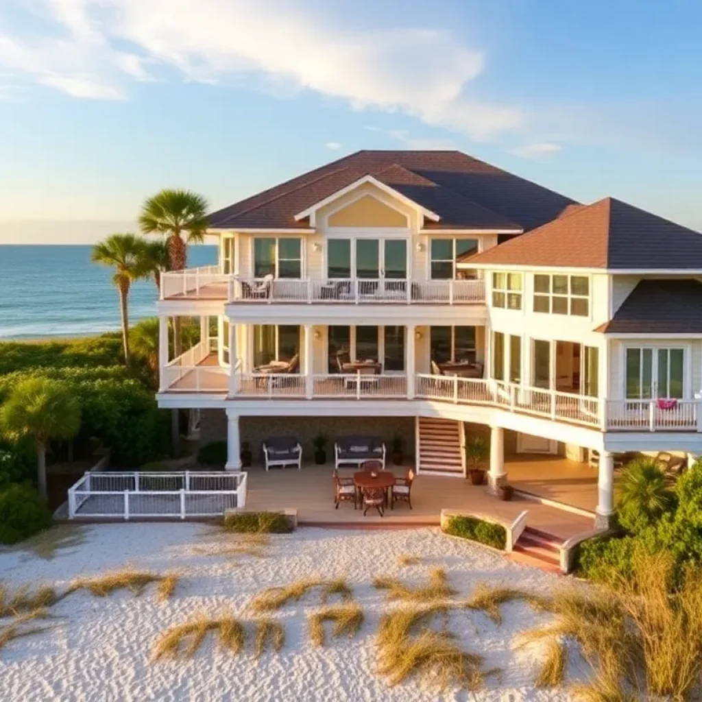 Beach house on Kiawah Island with ocean views
