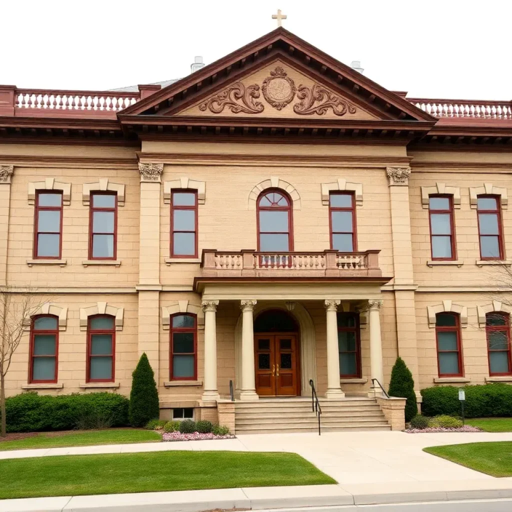 Renovated historic courthouse in Laurens County