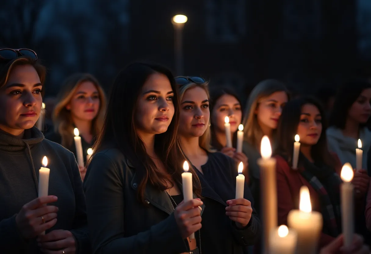 Candles lit at community vigil for MyAngel Walker