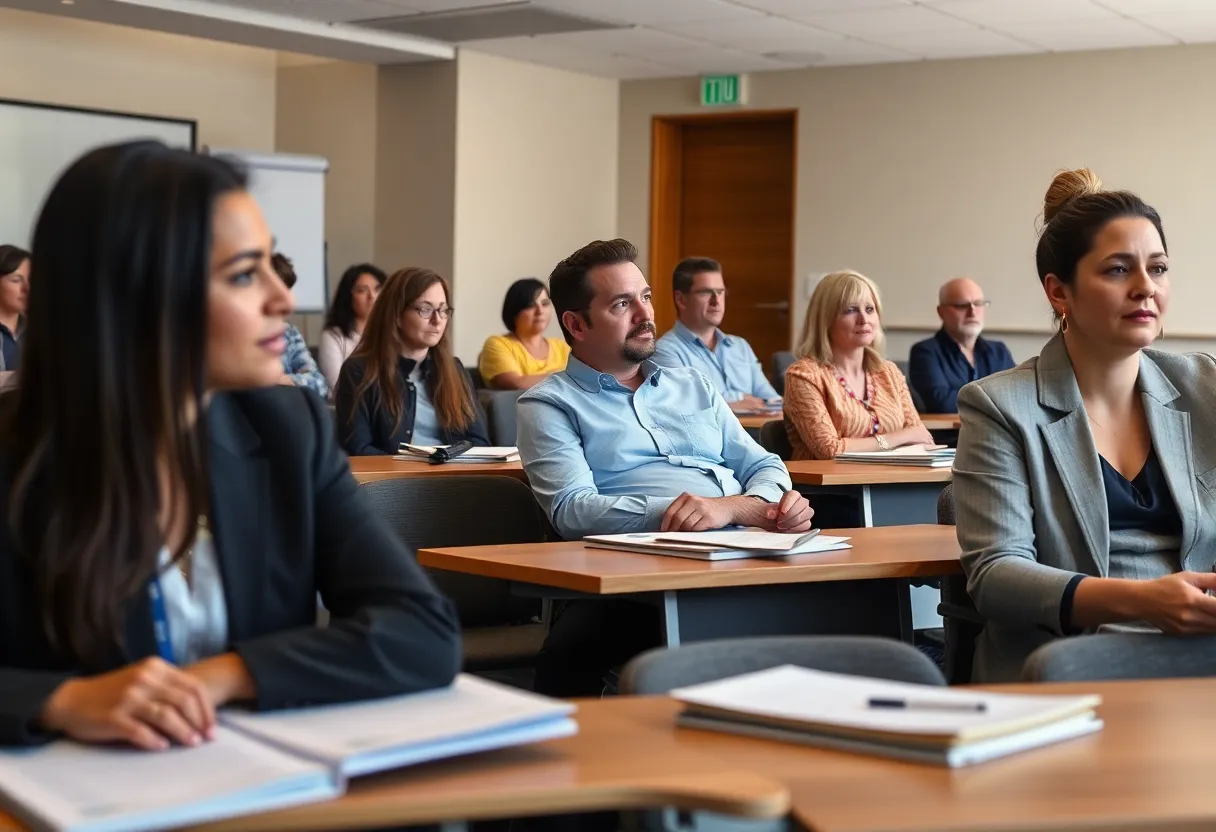 Attendees at a notary public seminar in South Carolina