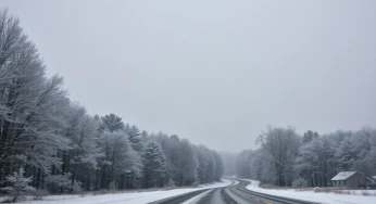 Snow Flurries Hit Upstate South Carolina with Winter Hazards